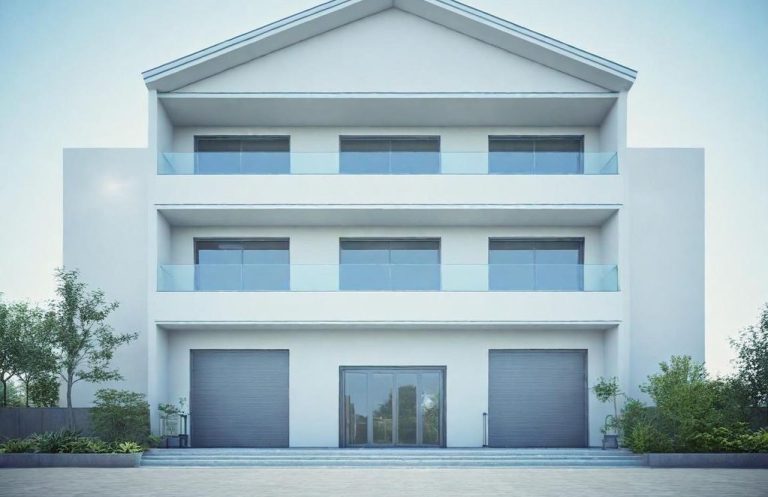 Three-story multifamily residential building